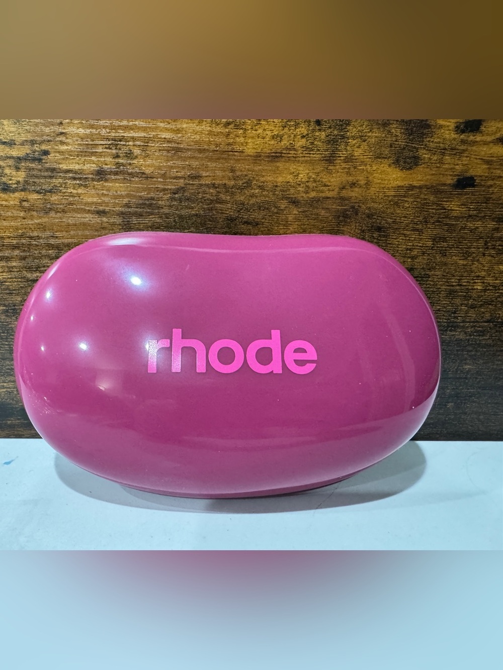 rhode Hailey Bieber Jelly Bean Pouch Magenta Makeup Silicone Pouch New